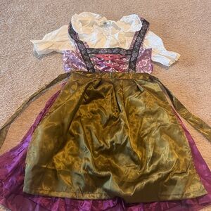 Octoberfest purple and green dirndl